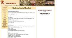 Desktop Screenshot of hallsinmumbai.com